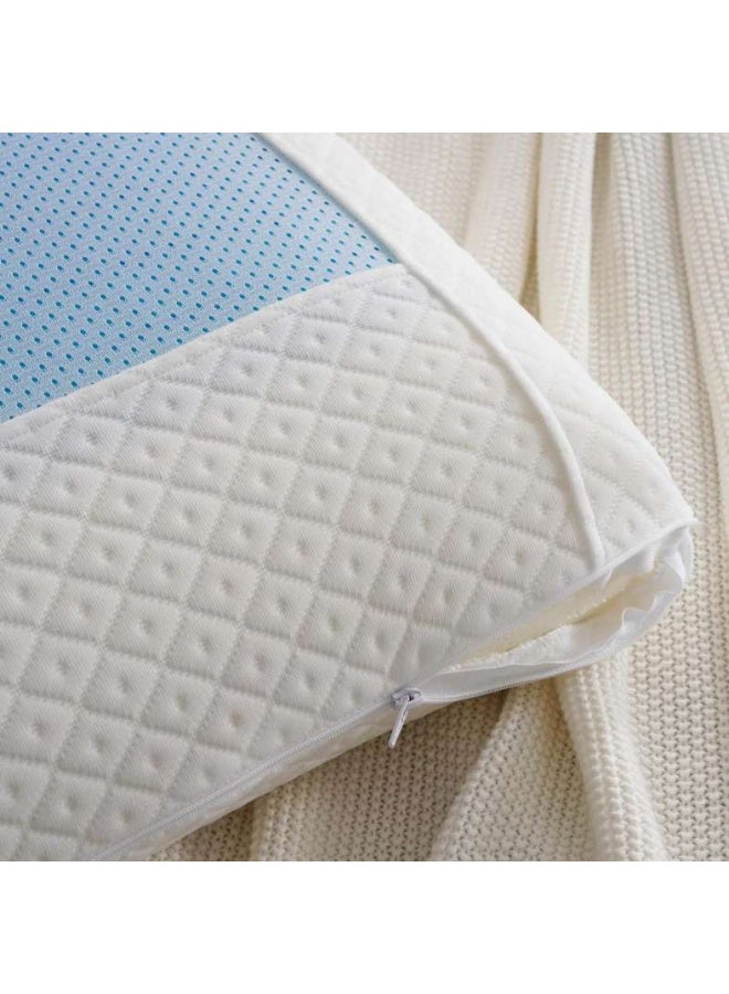 Pan Home Ultra-Cool Memory Foam Cool Gel Pillow 40x70x13cm-White - Image 2