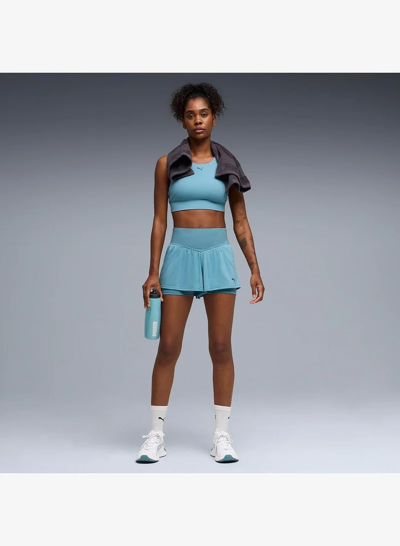 Puma Baltic Sea Blue Shapeluxe Mid Support Bra for Women | Best Price UAE