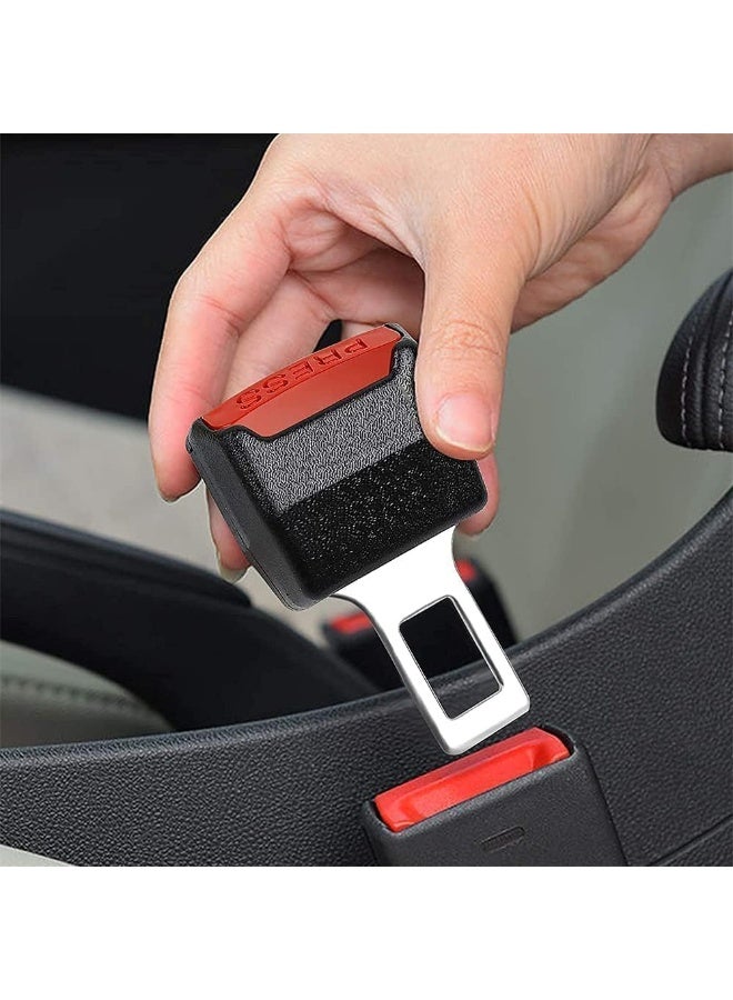 قطعتان من موسع حزام الأمان العالمي للسيارة، مشبك أمان قابل للتعديل لمزيد من الراحة وسهولة التركيب، لون أسود - Image 3