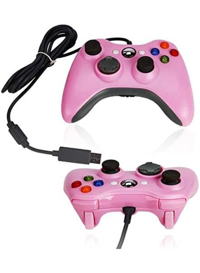 Wired USB Controller Gamepad for Microsoft Xbox 360, Compatible with Windows PC, Laptop, and Computer, Video Game Controller, Pink - Image 4