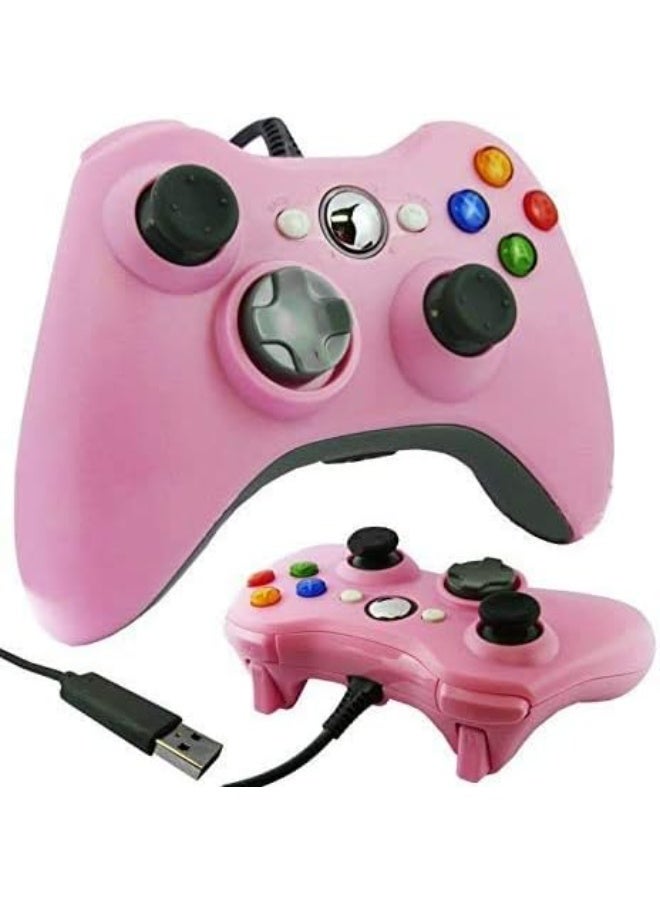 Wired USB Controller Gamepad for Microsoft Xbox 360, Compatible with Windows PC, Laptop, and Computer, Video Game Controller, Pink - Image 3