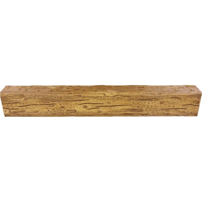 Ekena Millwork Heritage Timber Salvaged Timber Faux Wood Beam, 3-Sided (U-Beam), 3 1/2"W x 3 1/2"H x 72"L, Kona Brown Finish - Image 4