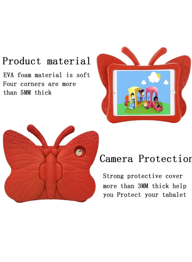 iPad case for Kids, 3D Cartoon Butterfly Non-Toxic EVA Light Weight Kid Proof Shockproof case with Kickstand for ipad 5/ ipad 6 /ipad pro 9.7/ New iPad 2017 case - Image 3