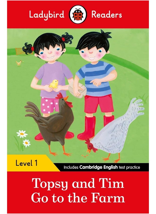 null - Ladybird Readers Level 1 - Topsy and Tim - Go to the Farm (ELT Graded Reader) - Image 1