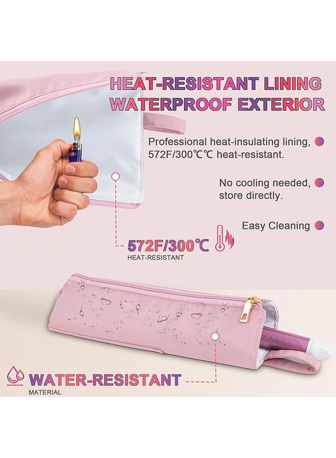 Quantum Curling Iron Storage Bag, Heat Resistant Travel Bag for Curling Iron, Lightweight Portable Hair Straightener Holder for Travel - Image 5