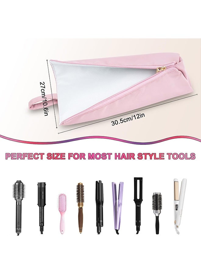 Quantum Curling Iron Storage Bag, Heat Resistant Travel Bag for Curling Iron, Lightweight Portable Hair Straightener Holder for Travel - Image 2