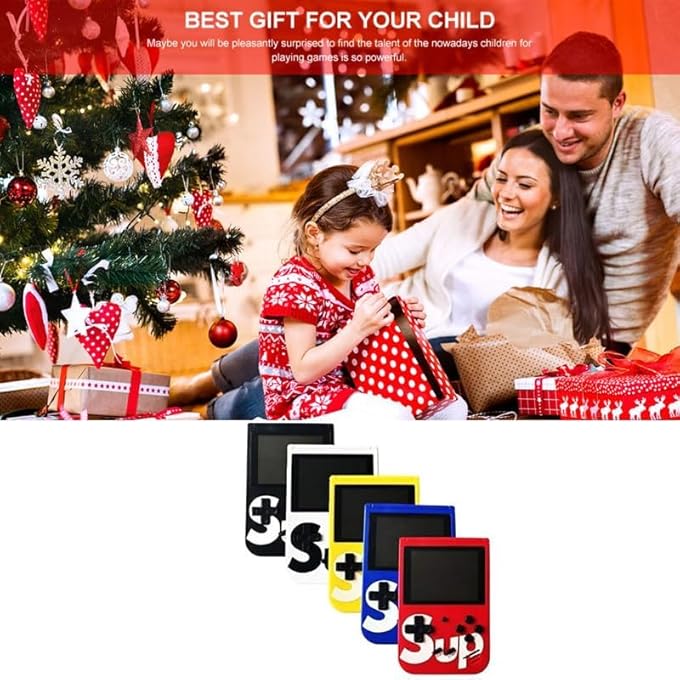 【SPECIAL OFFER DEAL WITH 15 YEARS WARRANTY】 CLASSIC 400-IN-1 VIDEO GAME CONSOLE WITH BATTERY: HANDHELD RETRO GAMING DEVICE, IDEAL TOY FOR KIDS (MULTICOLOR) - PACK OF 1 - Image 3