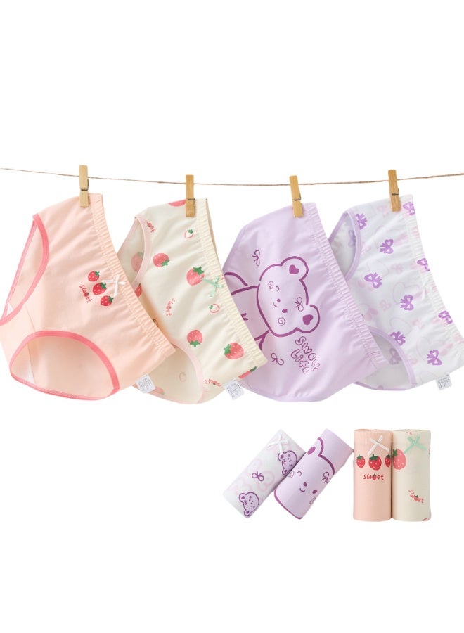 KUYING New Comfortable Skin friendly Breathable Underwear Set 0f 4