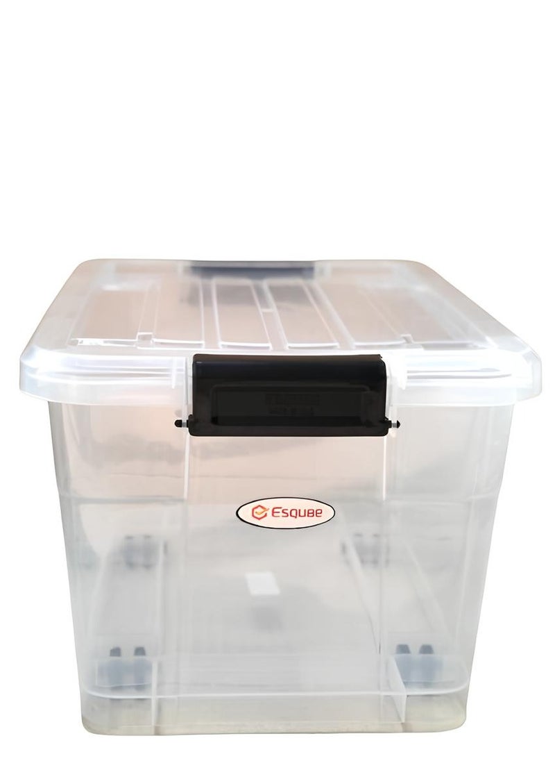 ESQUBE - Esqube Trunk Plastic Storage Box with lid and Wheel - 29 Ltr - Image 1