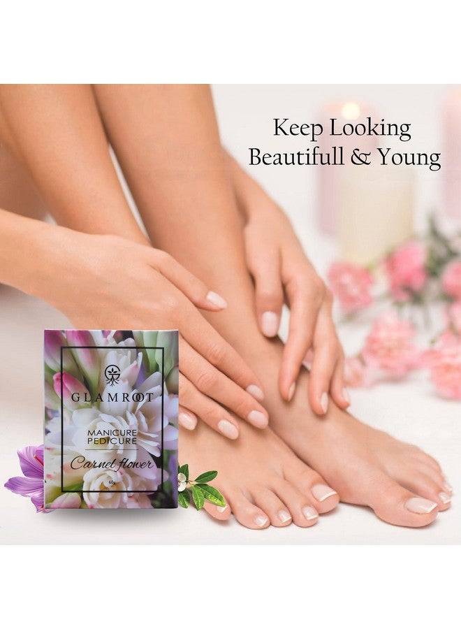 Glamroot Professional Carnal Flower Manicure & Pedicure Kit For Soft Healthy & Beautiful Hand & Foot. (Carnal Flower Mpk 60 Gm) - Image 3
