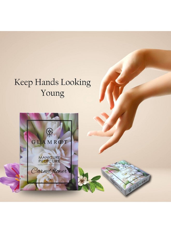 Glamroot Professional Carnal Flower Manicure & Pedicure Kit For Soft Healthy & Beautiful Hand & Foot. (Carnal Flower Mpk 60 Gm) - Image 4