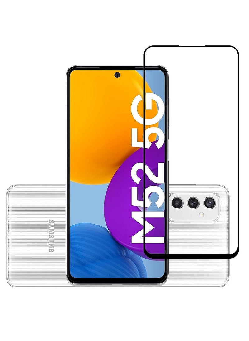 Super Tempered Glass Screen Protector 5D Designed For Samsung Galaxy M52 Full Glue Edge to Edge Full Screen Coverage And Bubble Free - Image 1