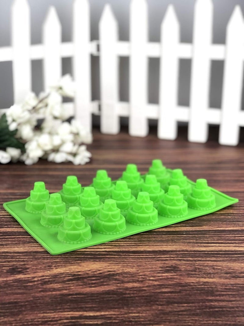 Go Hooked Go Hooked Silicon Ice Cube Mould Chocolate Mould (Assorted Color, Pack of 1)  - Image 2