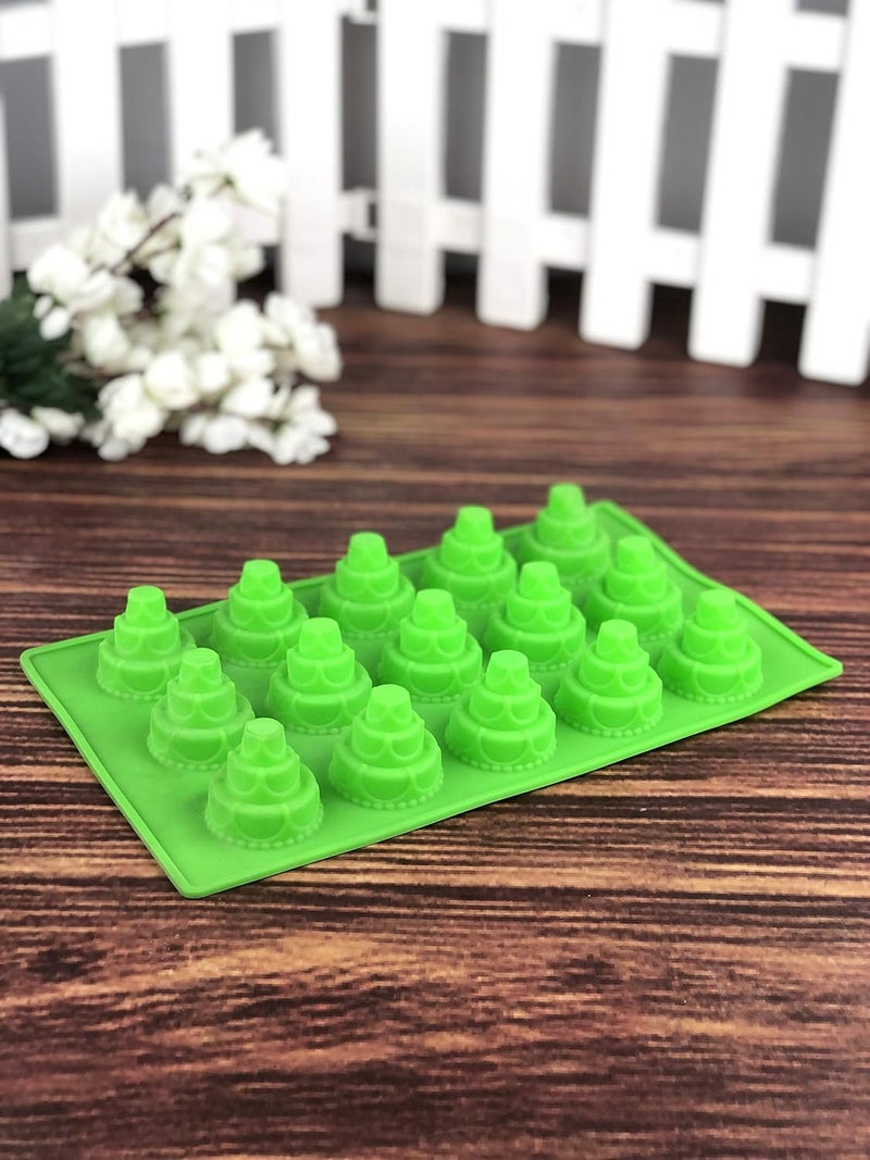 Go Hooked Go Hooked Silicon Ice Cube Mould Chocolate Mould (Assorted Color, Pack of 1)  - Image 3