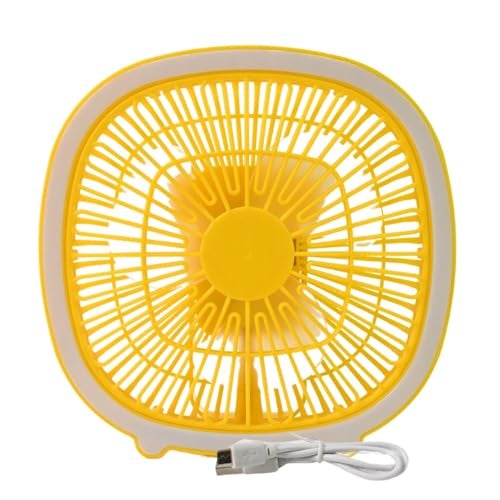 ATEVON Mini USB Desk Fan with LED Light - Compact Personal Cooling Fan for Work, Study & Travel (1 Pc) - Image 1
