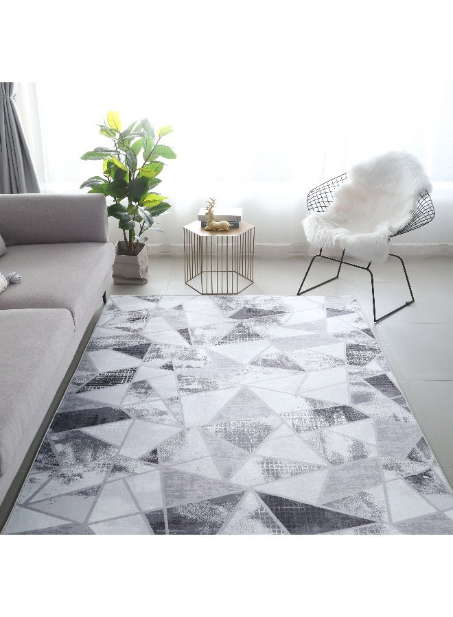 Home Box Wells Mia Printed Flannel Rug - 110x160 cm - Image 1