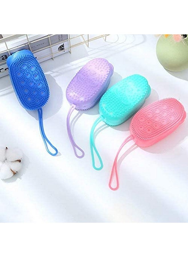 Gyanti Creation Silicone Bubble Bath Scrubbing Brush Soft Sponge - Image 5