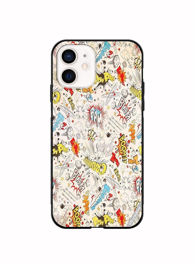 VR CREATIVE Protective Case Cover For Apple iPhone 11 Comic Book Sticker Design Multicolour - Image 1