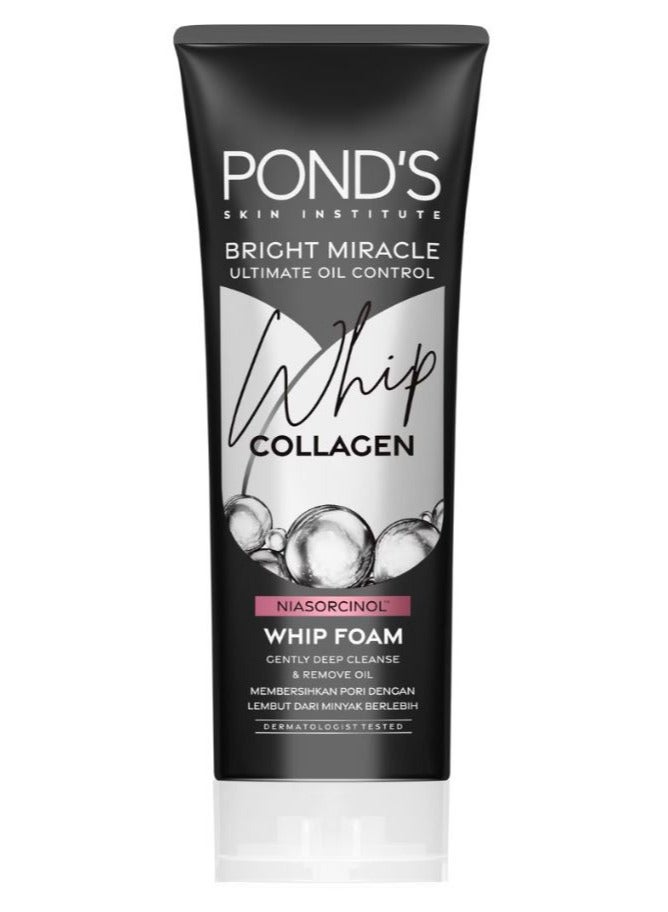 Pond's Bright Miracle Ultimate Oil Control Whip Collagen Facial Foam 100g x 2 - Image 2