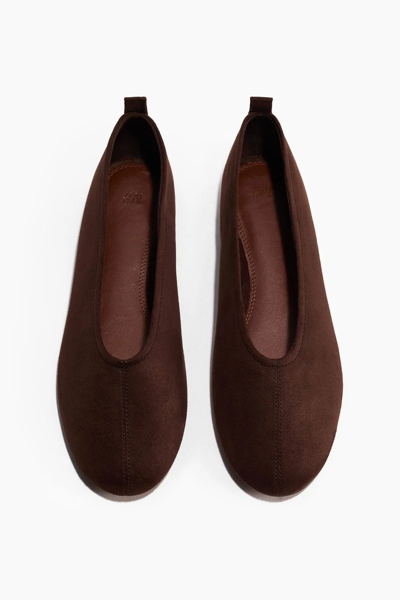 H&M Napped ballet pumps