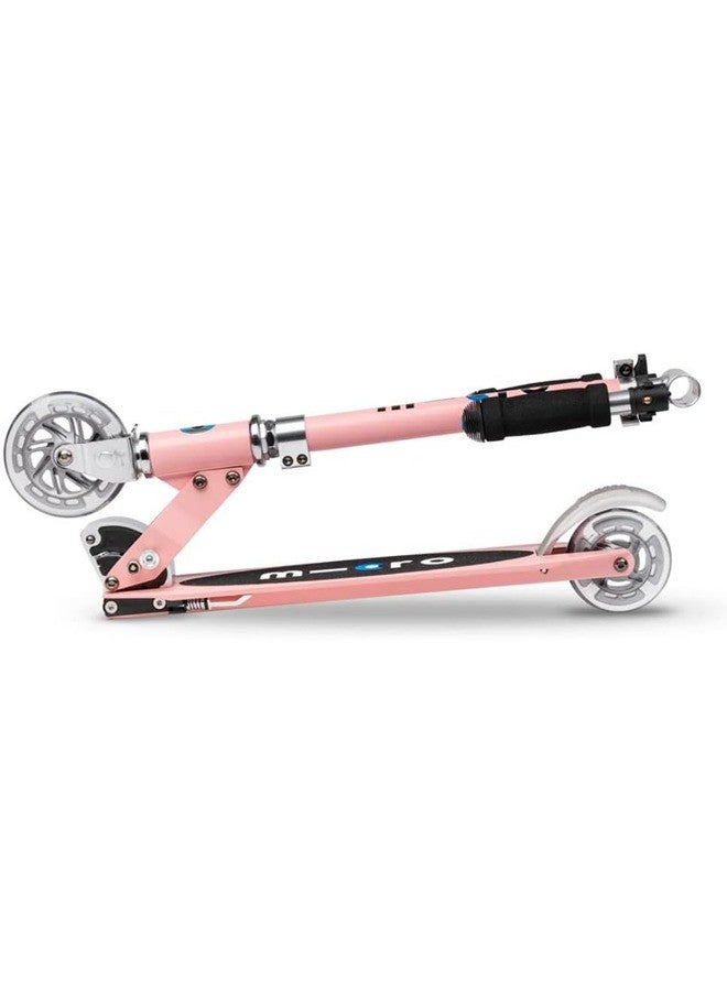 Micro سكوترات ميكرو | سكوتر ميكرو سبرايت LED للأطفال SA0235 | مقبض قابل للتعديل | تعليق أمامي | قابل للطي | للأولاد والبنات | 8 سنوات وما فوق | وردي نيون - Image 4