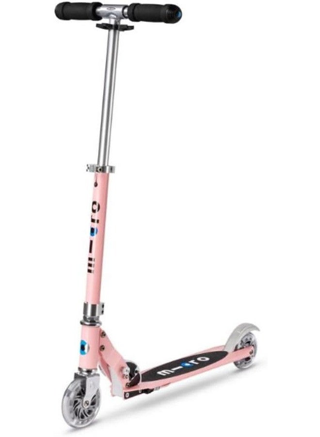 Micro سكوترات ميكرو | سكوتر ميكرو سبرايت LED للأطفال SA0235 | مقبض قابل للتعديل | تعليق أمامي | قابل للطي | للأولاد والبنات | 8 سنوات وما فوق | وردي نيون - Image 1