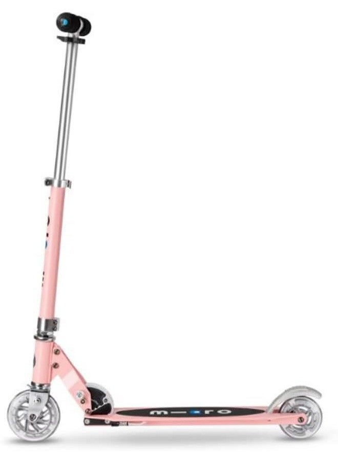 Micro سكوترات ميكرو | سكوتر ميكرو سبرايت LED للأطفال SA0235 | مقبض قابل للتعديل | تعليق أمامي | قابل للطي | للأولاد والبنات | 8 سنوات وما فوق | وردي نيون - Image 2