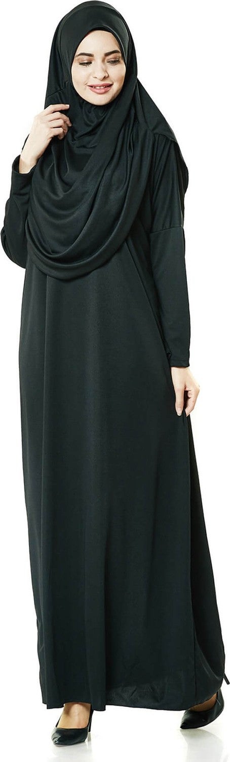 İhvan Ihvan One Piece Prayer Dress - Black - 5015  - Image 3