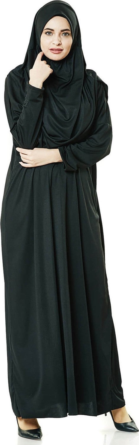 İhvan Ihvan One Piece Prayer Dress - Black - 5015  - Image 4