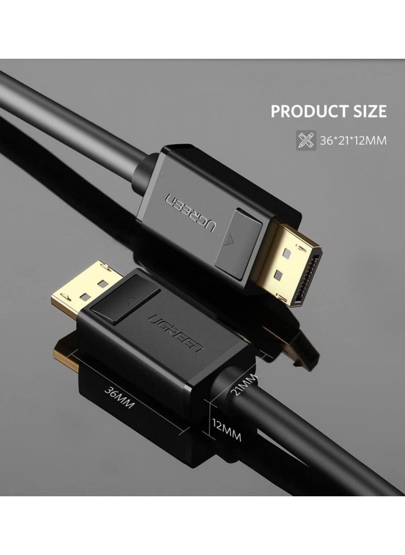 UGREEN DP to DP Cable 4K 60Hz UHD DisplayPort Male to Male Monitor Video Cable Compatible with 1080P Full HD for PC Host,HP Laptop,Graphics Card and All Your DP Enabled Devices -DP 1.2 Version-1Meter