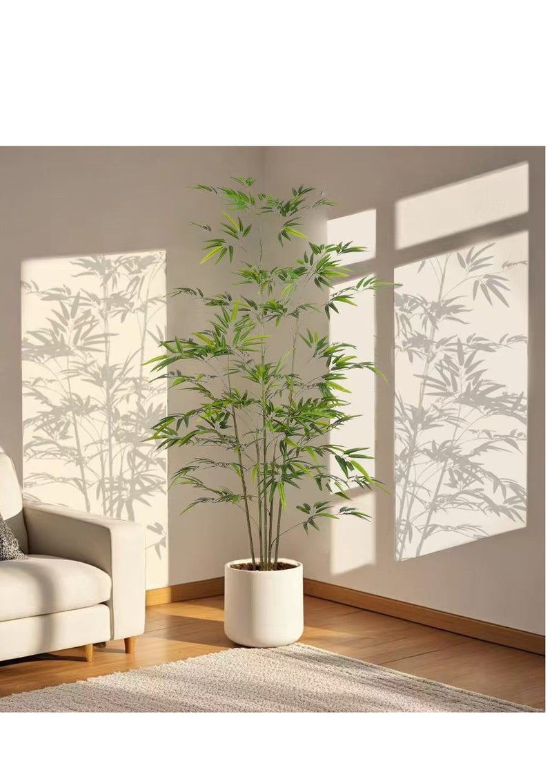 Brinaoki 180CMArtificial Trees Fake Bamboo Plant In Black Pot Plant Potted 70in Artificial Bamboo Tree For Indoor Home Décor For Office Kitchen Counter Top Indoor Decor Garden Lawn  - Image 5