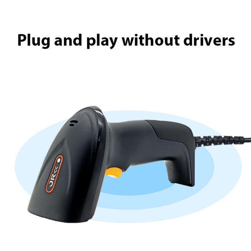 Barcode Scanner Wired 2D Handheld QR Code Reader High Accuracy Fast Scanning Ergonomic Design For Supermarket Retail Store Library Warehouse - Image 5