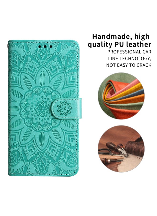 General Case for Honor 400 Lite, Embossed Leather Case with Holder and Card Wallet Anti-scratch Case  - Image 2