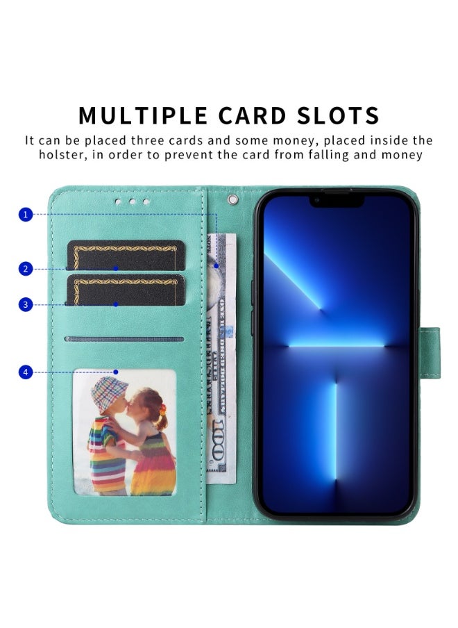 General Case for Honor 400 Lite, Embossed Leather Case with Holder and Card Wallet Anti-scratch Case  - Image 4
