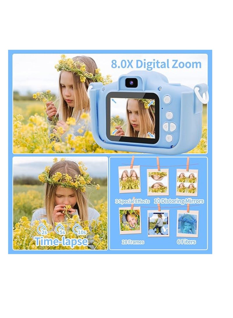 DIGI CORE Kids Toy Digital Camera 1080P Dual Camera 2.0 Inches Screen 20MP HD Video Camcorder with 32 GB Memory Card and Card Reader Gifts for Child Boys Girls Best Birthday Gift Games Toy - Image 5
