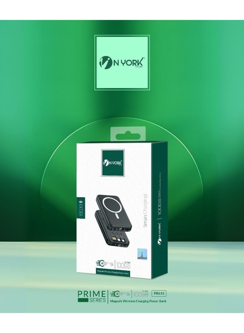 NYORK N YORK MagSafe Wireless Charging Power Bank – 10000mAh | Prime Series (Model: PB515) - Image 2