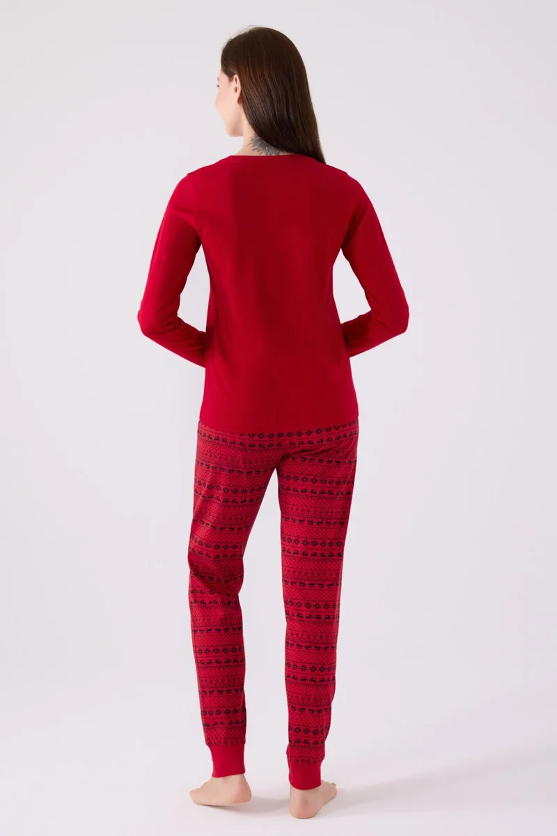 ارنيتا Women's Long Sleeve Pajama Set AR3106 Red