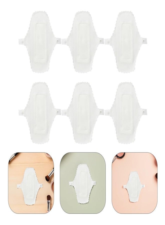 Healeved 6pcs Reusable Menstrual Pads White Washable Cotton Sanitary Towels with Convenient Button Fastening for Travel and Everyday Use - Image 5