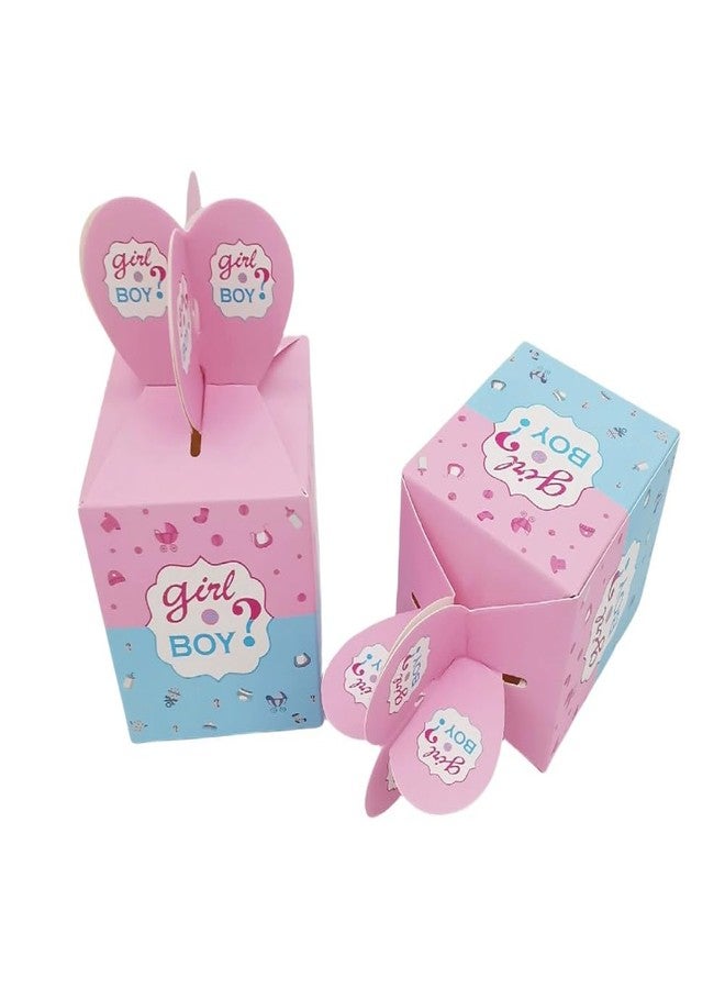 كوبو علب حلوى كوبو للكشف عن جنس المولود (٥٠ قطعة) - علب هدايا باللونين الوردي والأزرق لحفلات استقبال المولود، وحفلات الكشف عن جنس المولود، وأعياد ميلاد الأطفال، وهدايا حفلات الزفاف - Image 5