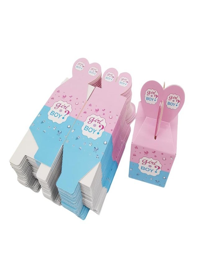 كوبو علب حلوى كوبو للكشف عن جنس المولود (٥٠ قطعة) - علب هدايا باللونين الوردي والأزرق لحفلات استقبال المولود، وحفلات الكشف عن جنس المولود، وأعياد ميلاد الأطفال، وهدايا حفلات الزفاف - Image 4