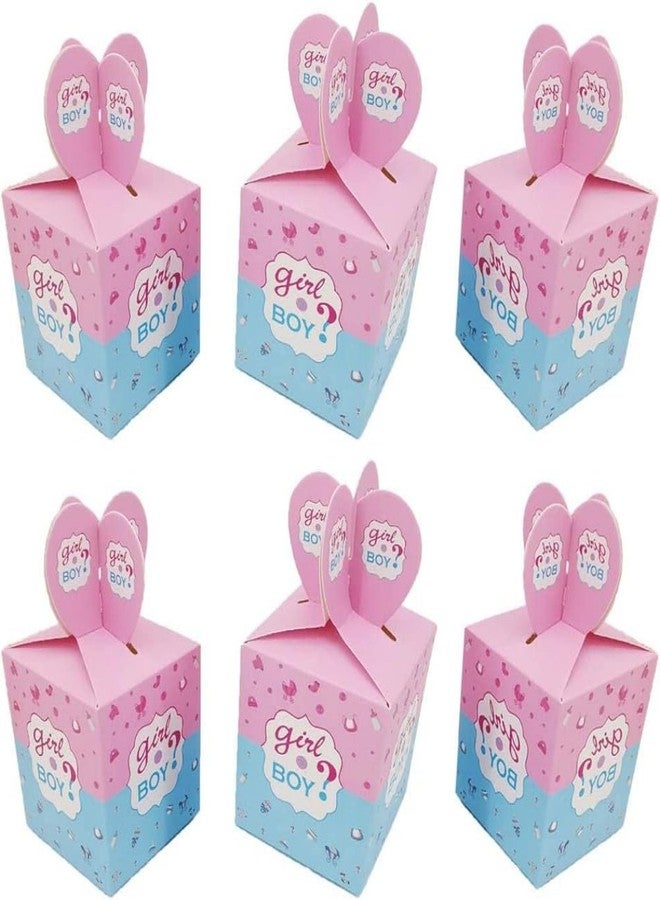 كوبو علب حلوى كوبو للكشف عن جنس المولود (٥٠ قطعة) - علب هدايا باللونين الوردي والأزرق لحفلات استقبال المولود، وحفلات الكشف عن جنس المولود، وأعياد ميلاد الأطفال، وهدايا حفلات الزفاف - Image 2