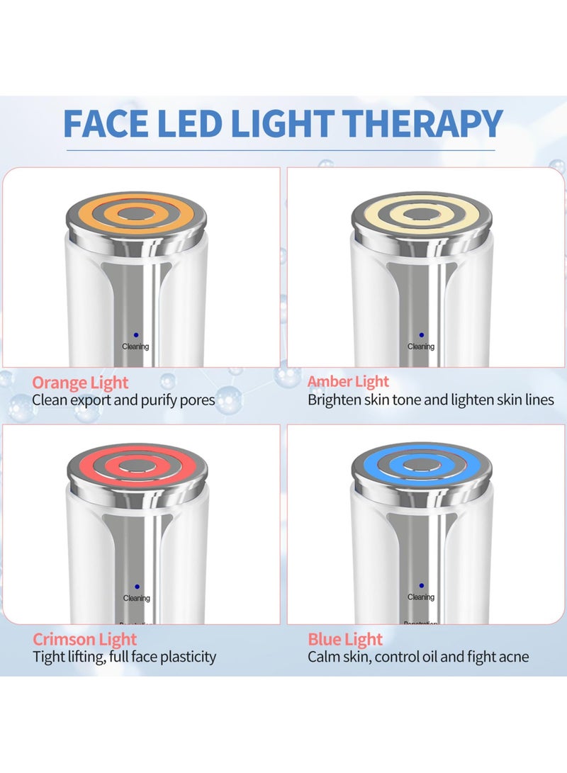 SYOSI Microcurrent Facial Device, Facial Massager, Home Use Skin Tightening Machine Light Therapy for Face Eye Neck Lifting 6 in 1 Multifunctional  Skin Care Facial-Device - Image 5