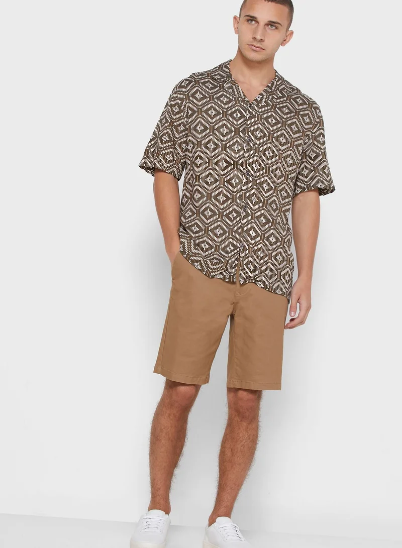 BURTON Mini Mono Tile Print Slim Fit Shirt