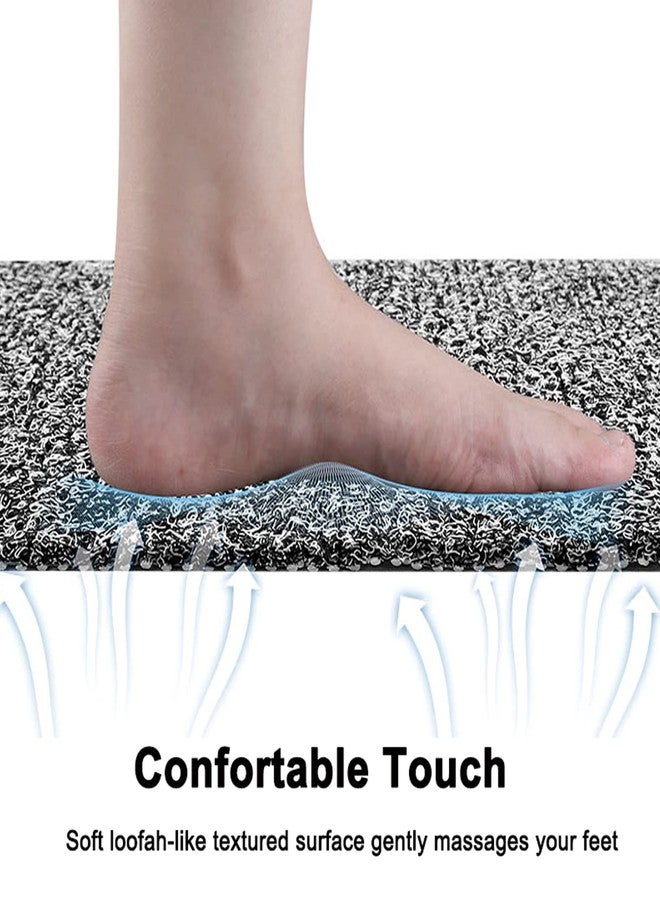 Leotruny Bath Tub Shower Mat 40 x 16 Inch Non-Slip Soft PVC Loofah Mats for Bathroom (C04-Mix Color) - Image 5