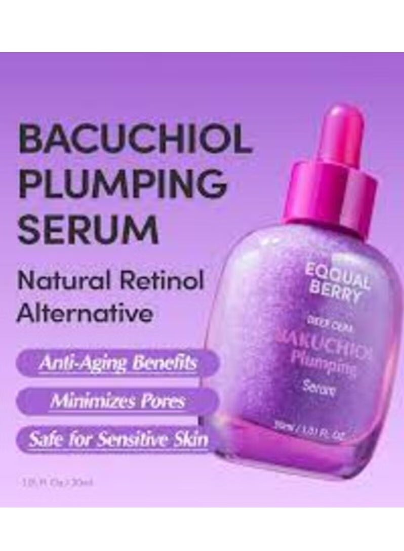 إيكوالبيري سيروم باكوتشيول الممتلئ - مُقلِّل للمسام والتجاعيد مع باكوتشيول | بديل الريتينول للبشرة الحساسة | يُعزِّز تماسك البشرة ومرونتها مع السيراميد والببتيدات، 30 مل/1.01 أونصة - Image 3