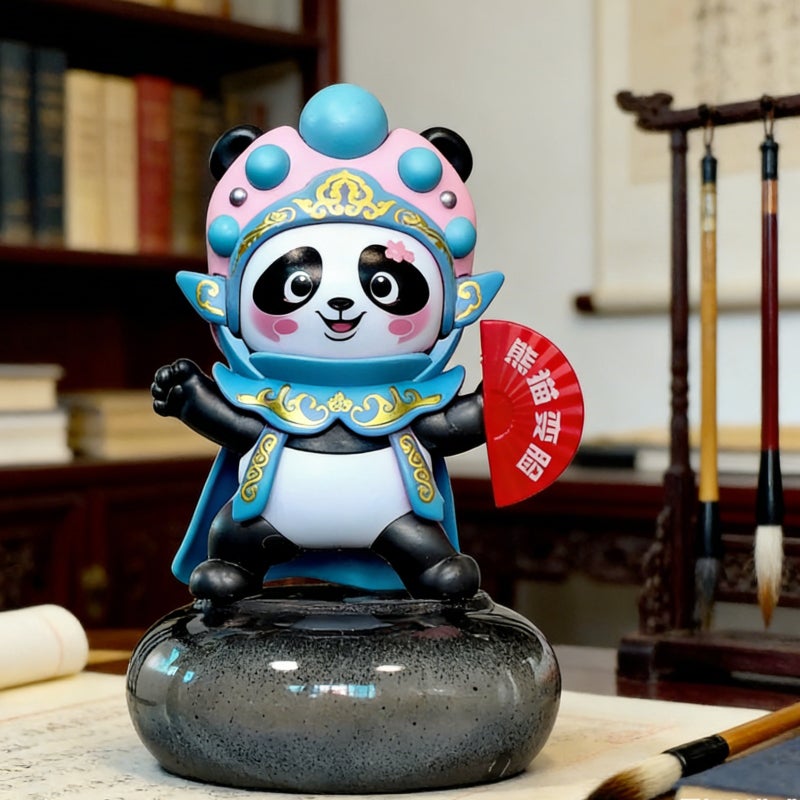 Face-changing Sichuan opera doll, Sichuan characteristic panda doll ornament children's toy gifts - Image 5