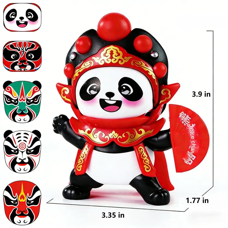 Face-changing Sichuan opera doll, Sichuan characteristic panda doll ornament children's toy gifts - Image 4