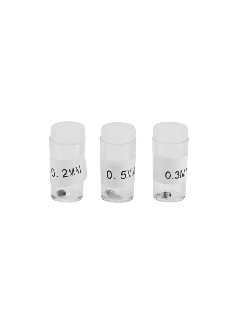 GGOOT 3Pcs 0.2mm 0.3mm 0.5mm Airbrush Needles Tips Replacement Accessories for Airbrush Spray Gun  - Image 2