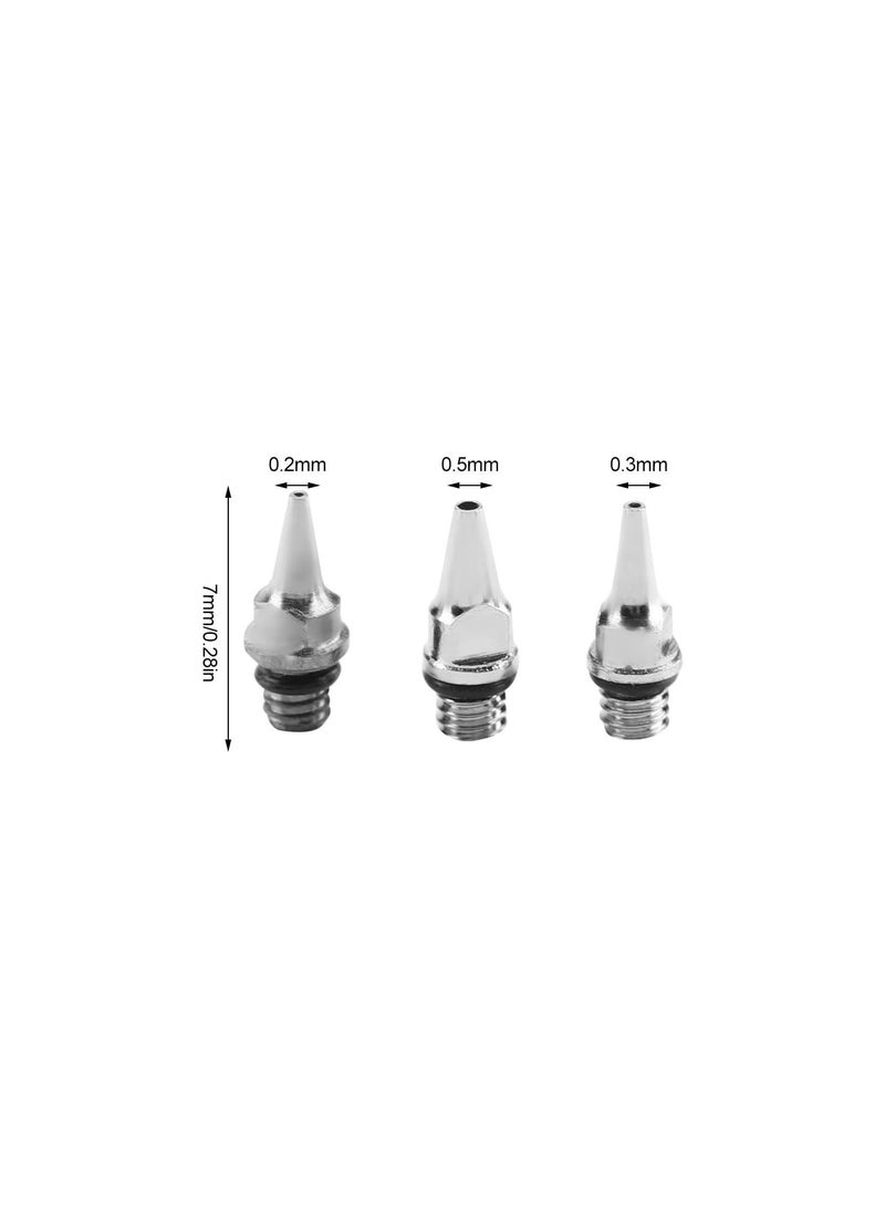 GGOOT 3Pcs 0.2mm 0.3mm 0.5mm Airbrush Needles Tips Replacement Accessories for Airbrush Spray Gun  - Image 3