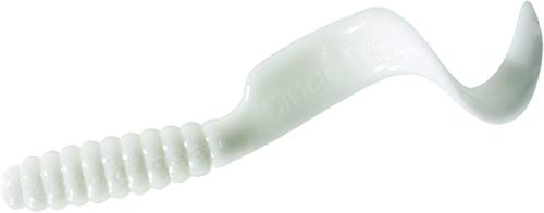 MISTER TWISTER Mr. Twister 4TSF20-1 Twister Tail Grub, 4', White, 20/Pack - Image 3